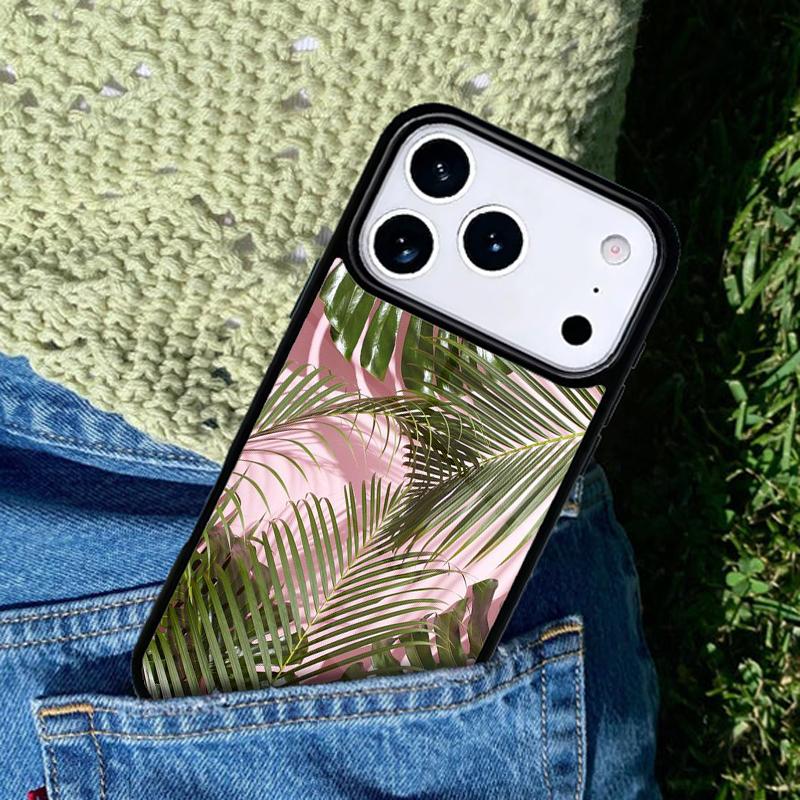 Green Monstera Leaf phone case cover Compatible with for IPhone 17air 16e 15 14 13 12 11Pro Max 17 Air