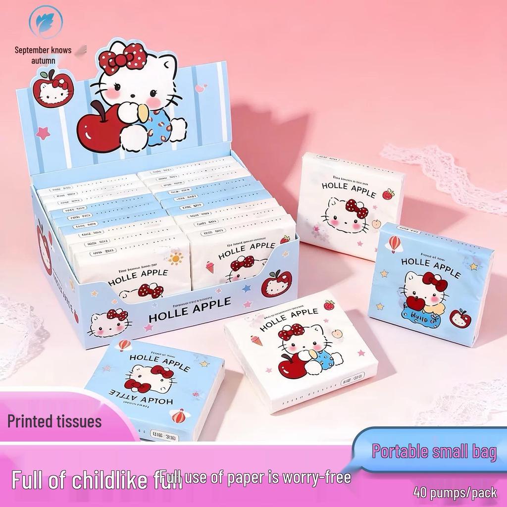 Sausage Dog Cartoon Portable Tissue Bag for Kids