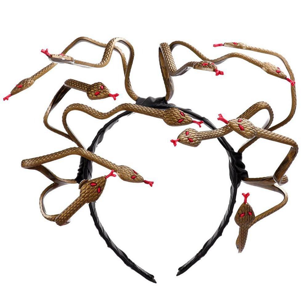 hairband Snake Halloween Headband PVC Halloween Party Decorations Masquerade Party Headpiece Men