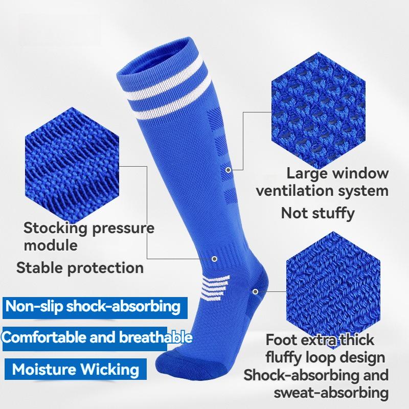 Футбольные носки с нескользящей подошвой из махрового полотенца, дышащие гольфы для тренировок, для взрослых, молодежи и детей, практичная игра