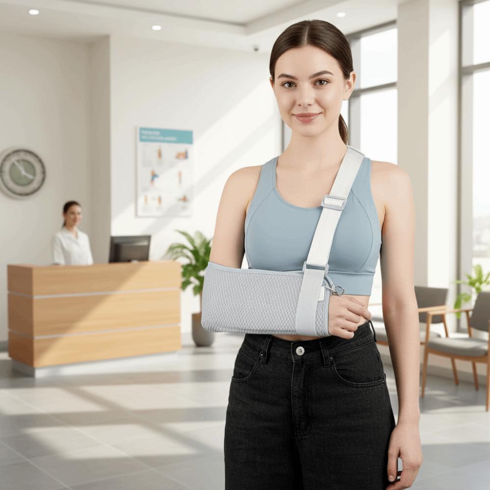 Breathable Forearm Brace Wrist Support Elbow Support Strap Universal Arm Sling Brace Adult