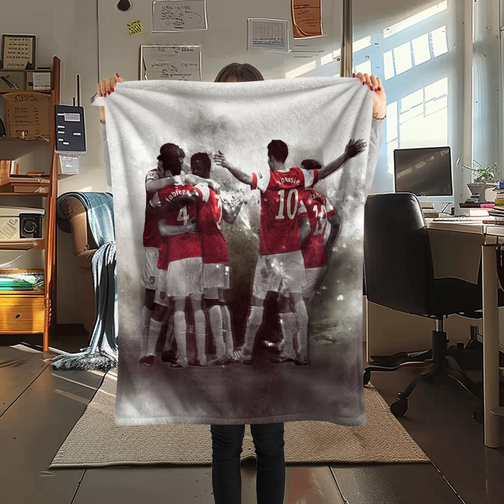 Arsenal,pattern Flannel Blanket, High quality Comfortable for All Seasons, Home Decor, Warmth and Comfort, Perfect for Gifts.