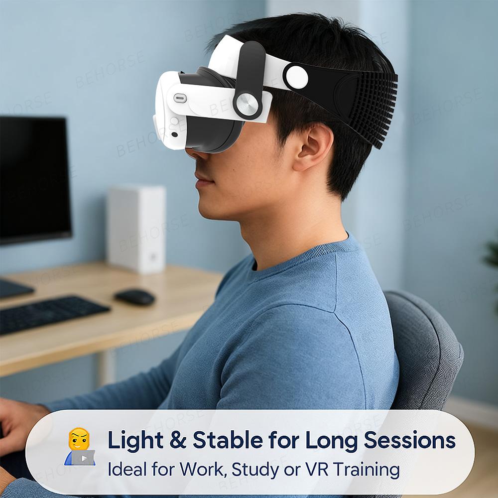 Ремешок для головы для Meta Quest 3/Quest 3S VR Light Регулируемый Удобный Мягкий Наголовник Elite Strap Для Quest 3S/3 VR Аксессуары