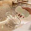 Auto Draining Soap Tray For Shower And Utility Room Quick Drying Feature PET Soap Storage Box Bathroom Oganizers