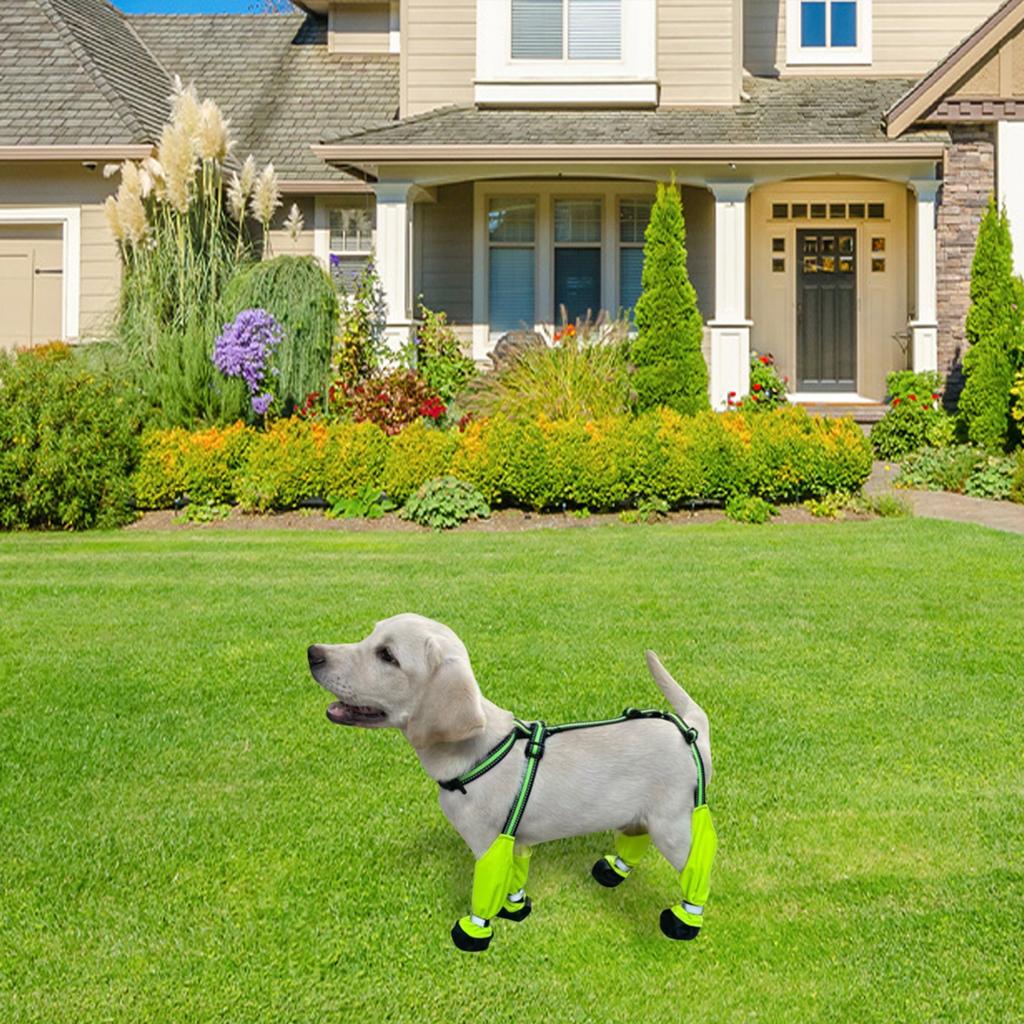 Водонепроницаемая обувь для собак, защита для лап, обувь с подтяжками, нескользящая, светоотражающая, одежда для домашних животных для маленьких собак, мужской дизайнерский вид