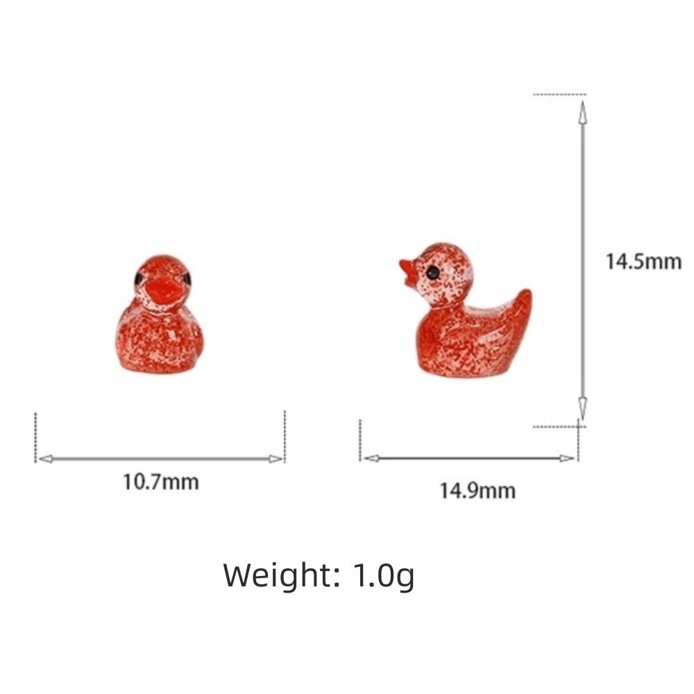 Glittering Resin Duck Figure Toy Mini Small Mini Tiny Ducks Miniature Duck Ornament  Landscape