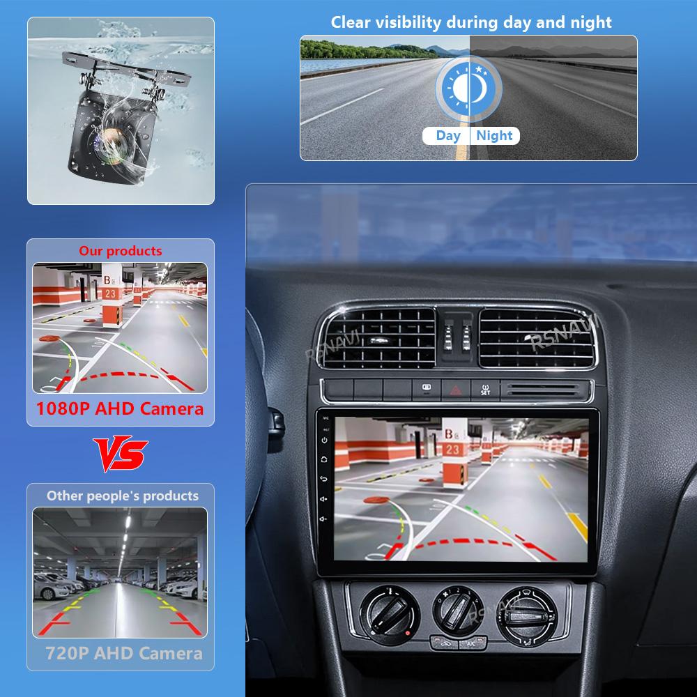 Autoradio multimédia Android 16 Carplay Auto avec écran 2K pour Volkswagen VW Polo berline 2008 - 2015, stéréo Qualcomm