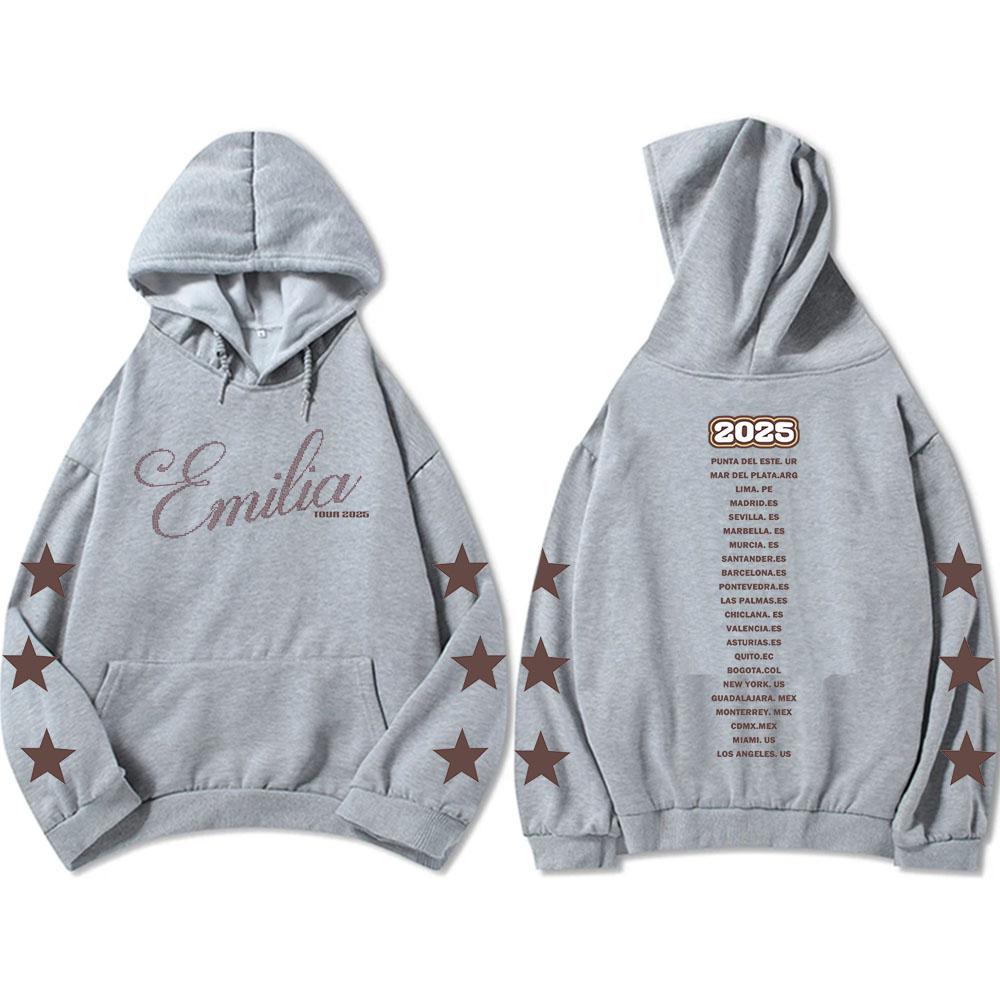 Emilia Mernes Tour Hoodies Long Sleeve Women Men Sweatshirt Autumn Fashion Singer Graphic Sudaderas Unisex Pullovers