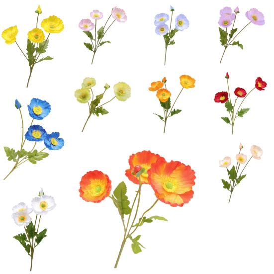 Artificial Flower for Vase Realistic Faux Silk Flower Bouquet with 3 Heads Blooms And 1 Bud for Home Wedding Party Decoration Table Centerpiece