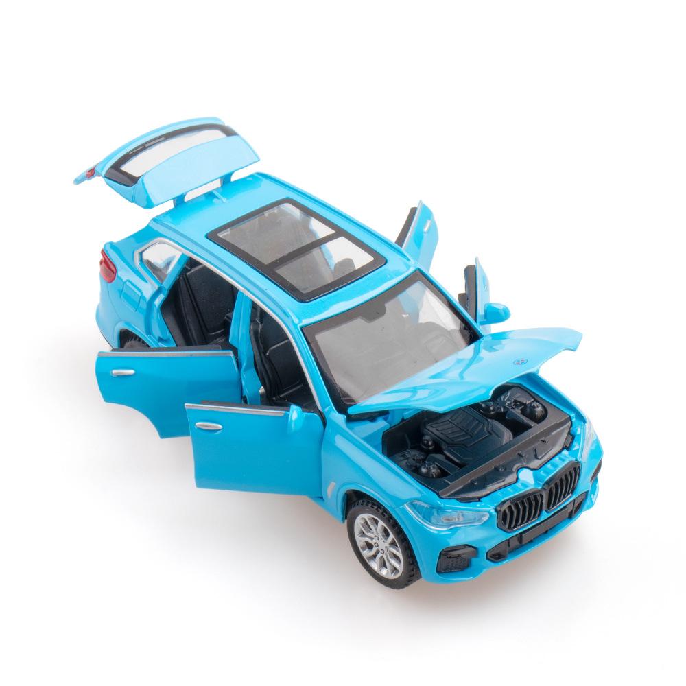 1/32 Scale X5 Diecast Car Model Toy, Pull Back Toy Vehicle with Sound and Light for Kids Toddler Boys Girls Gift Collection