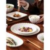 Nordic Household White Bowls Dinner Plates Ceramic White Glaze Tableware Set Western Steak Dish Salad Bowl Vegetable Fish Plate