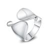 925 Silver Smooth Open Rings For Women Party Jewelry Gifts 2022 New