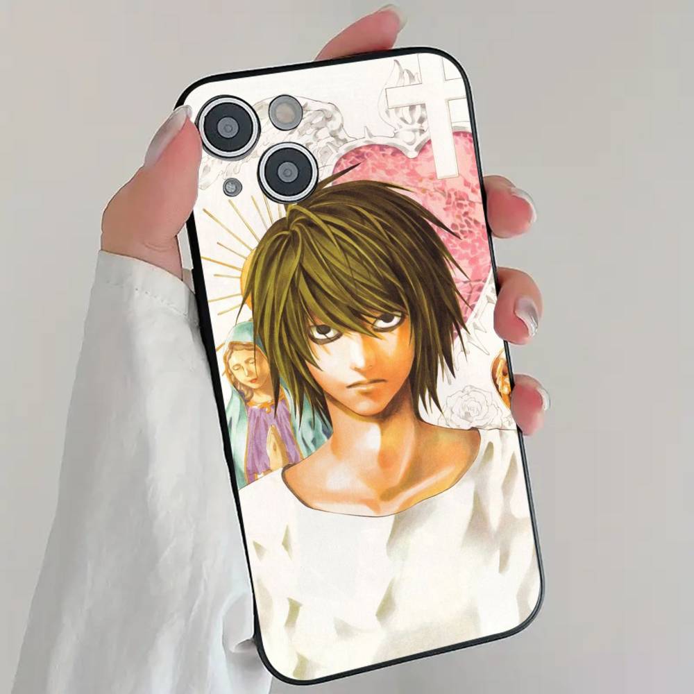 Anime D-Death Note Phone Case Cool Black Silicone Soft For IPhone 16 15 14 13 12 11 X XR Plus Pro Max Plus