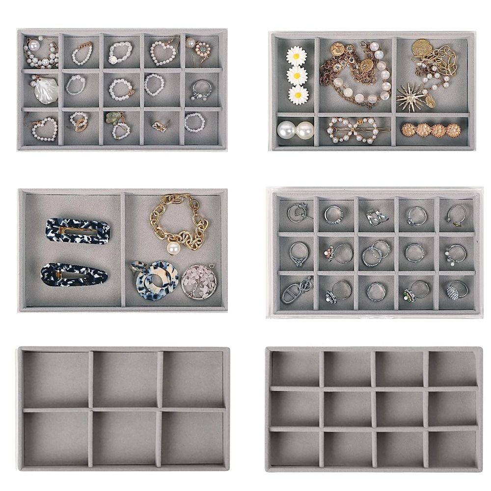 Складная коробка для хранения колец, витрина, держатель для ювелирных изделий, мягкий органайзер для ожерелий, шкатулка для ювелирных изделий