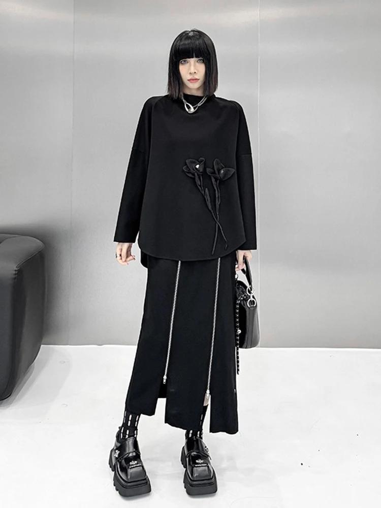 Xitao Асимметричные толстовки с трехмерным декором LJ1081