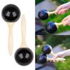 Wooden Sand Hammer Shaker Hand Rattle Percussion Musical Instrument Maracas Orff Percussion Toy for Children and Kids