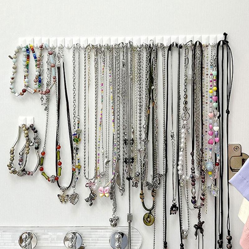 9 шт./компл. клейкая паста настенная вешалка для хранения ювелирных изделий дисплей ювелирных изделий крючки держатель для хранения органайзер для сережек колец ожерелий вешалка