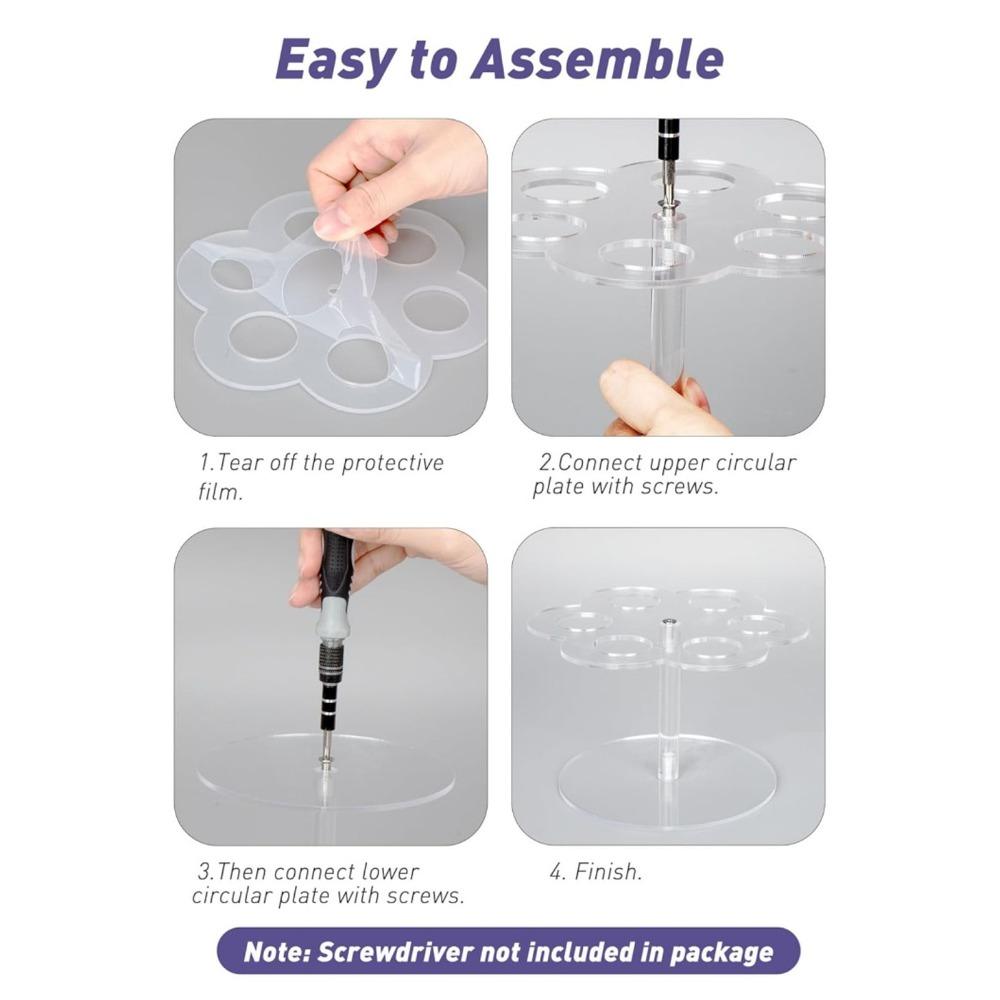 Acrylic Cartridge Holder Rack 15.5x9x12.4cm Flavor Cartridge Storage Kitchen Countertop