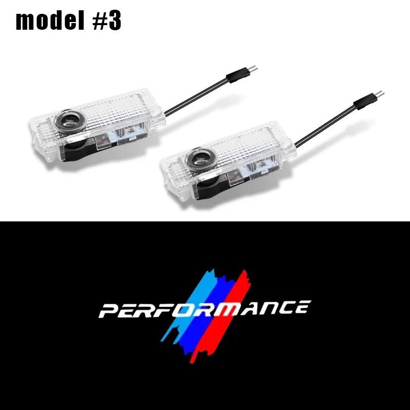 BBJK3 2Pcs LED Car Interior Decoration Lamp Door Light Bulb For BMW X4 X1 X3 X5 E46 M1 E90 M2 M5 M3 M6 E87 M Power F20 E60 Car Sticker