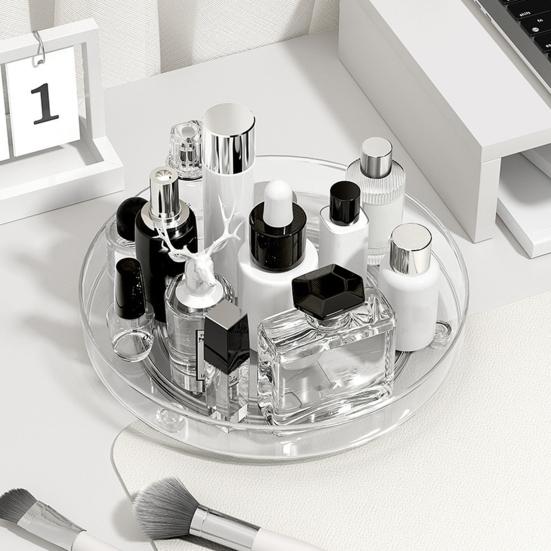 Вращающийся на 360 градусов лоток для хранения 1/2/3 слоя Lazy Susan Organizer Кухонный шкаф для кладовой Прилавок Держатель для специй Косметическая поворотная стойка