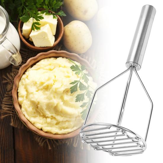 Машинка для картофеля из нержавеющей стали с длинной ручкой, пищевой многофункциональный ручной инструмент для измельчения моркови, авокадо, овощей, кухонные гаджеты