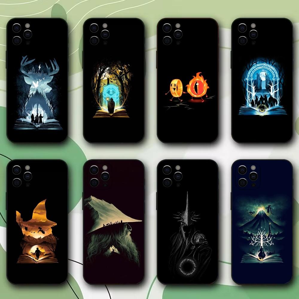 Чехол для телефона Film The L-Lord R-Rings для iPhone 16,15,14,13,12,11,Pro,X,XS,Max,XR,Plus,Mini Мягкий Черный Чехол