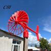 Rotating Garden Decor 3D Printed Windmill with Weathervane, Colorful Outdoor Yard Stake Hollow Atmospheric Courtyard Decoration Spinning Blades,