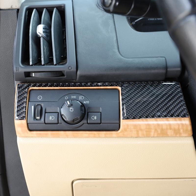 Для Land Rover Freelander 2 2007-2015 Мягкий Карбон Декоративная Рамка Наклейка на Панель Приборов и Переключатель Фары Автомобильные Аксессуары
