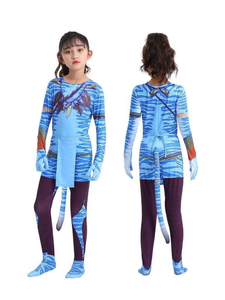 Avatar 2: The Way of Water Cosplay Jumpsuit for Kids & Adults - Role-Playing & Stage Performance Costume