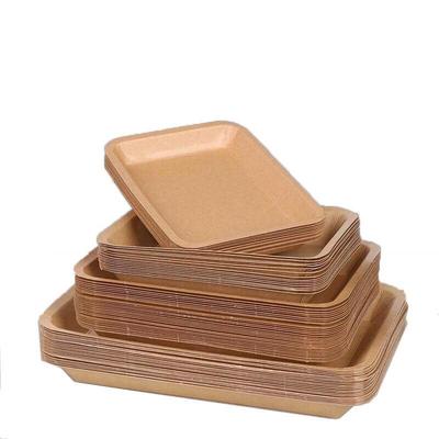 Одноразовые крафт-лотки для еды Abdo Square