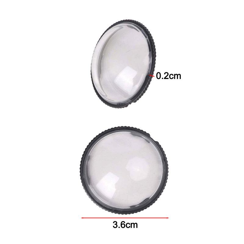 2pcs Lens Guards PC Len Protective Mirror For Insta360 X5 Camera Cap Protector Cover Rotating Protective Sports Camera Accessory