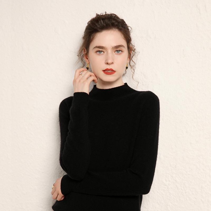 Women's Cashmere Sweater Qinghe Cashmere 100% Cashmere Women's Autumn and Winter Cashmere Sweater Soft and Warm