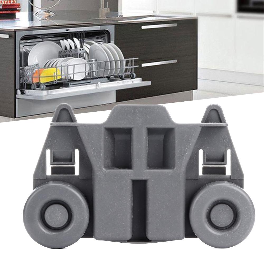 4PCS Dual Wheel Dishwasher Wheels Lower Rack ABS Dish Rack Wheels for W10195417 Kitchen Maintenance