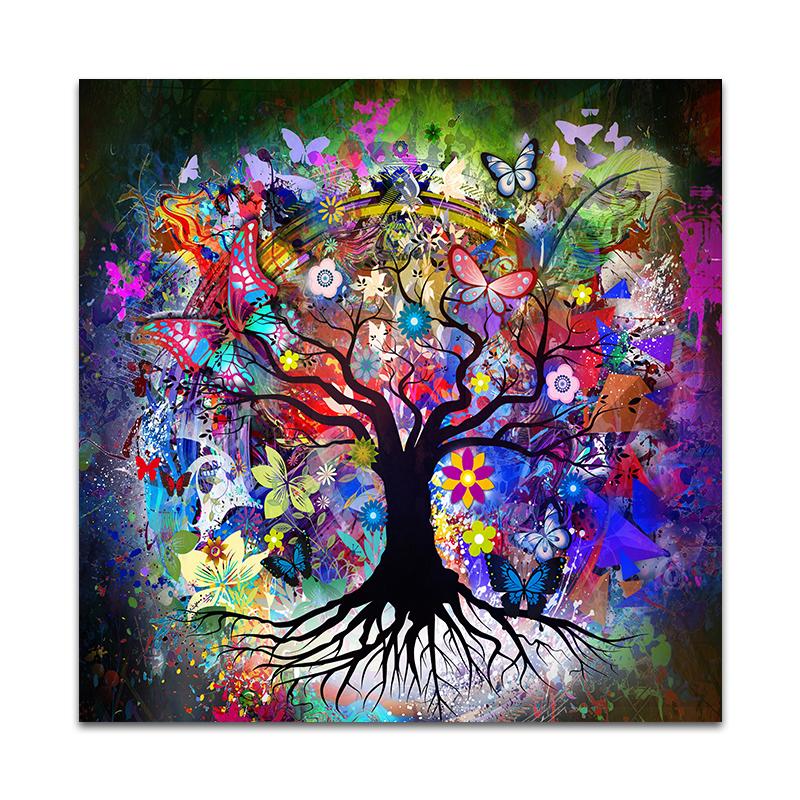 Tree of Life By Gustav Klimt Scandinavian Landscape Wall Art Canvas Poster and Prints Abstract Art Picture for Living Room Decor