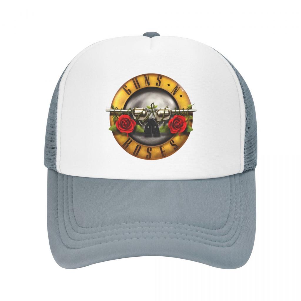 Guns N Roses, повседневная простая сетчатая бейсболка с металлической лентой, регулируемые шляпы Snapback для женщин, унисекс, шляпы для папы-дальнобойщика