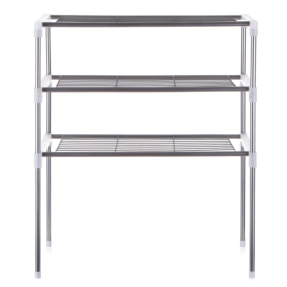 3-Tier Multi-functional Kitchen Storage Shelf Rack Microwave Oven Shelving Unit