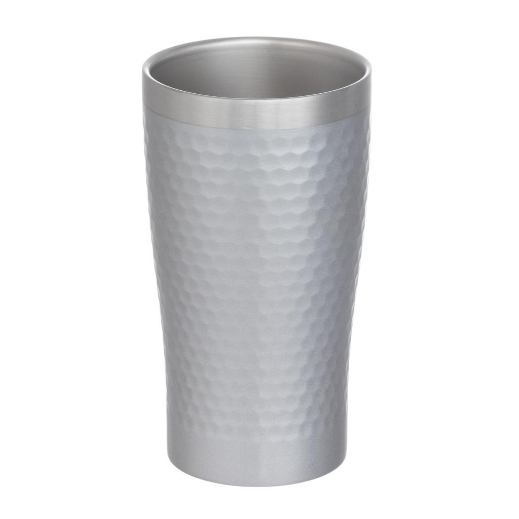 Maebata Thermo Vacuum Double Stainless Luxe 50882 Tumbler, Insulated, Walled, Steel, Silver, 340ml,