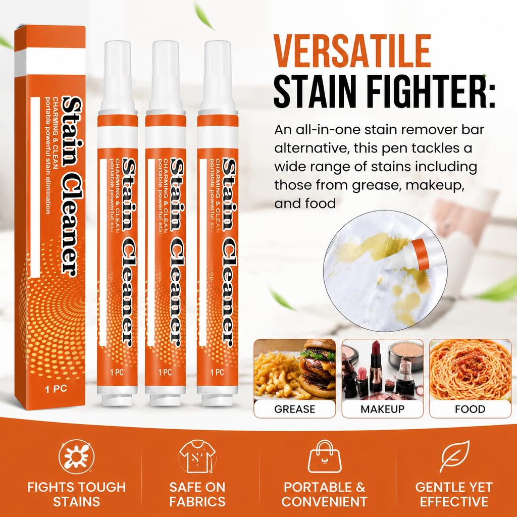1PCS Stain Remover Pen for Clothes Instant Stain Remover Wash Free Stain Remove Stick Travel-Sized Stain Stick for Blo/od Oil