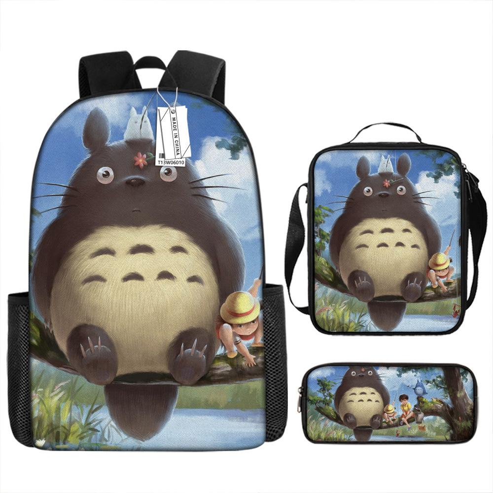 Моя соседская шиншилла, окружающий анимационный рюкзак, европейский и американский ретро школьный рюкзак