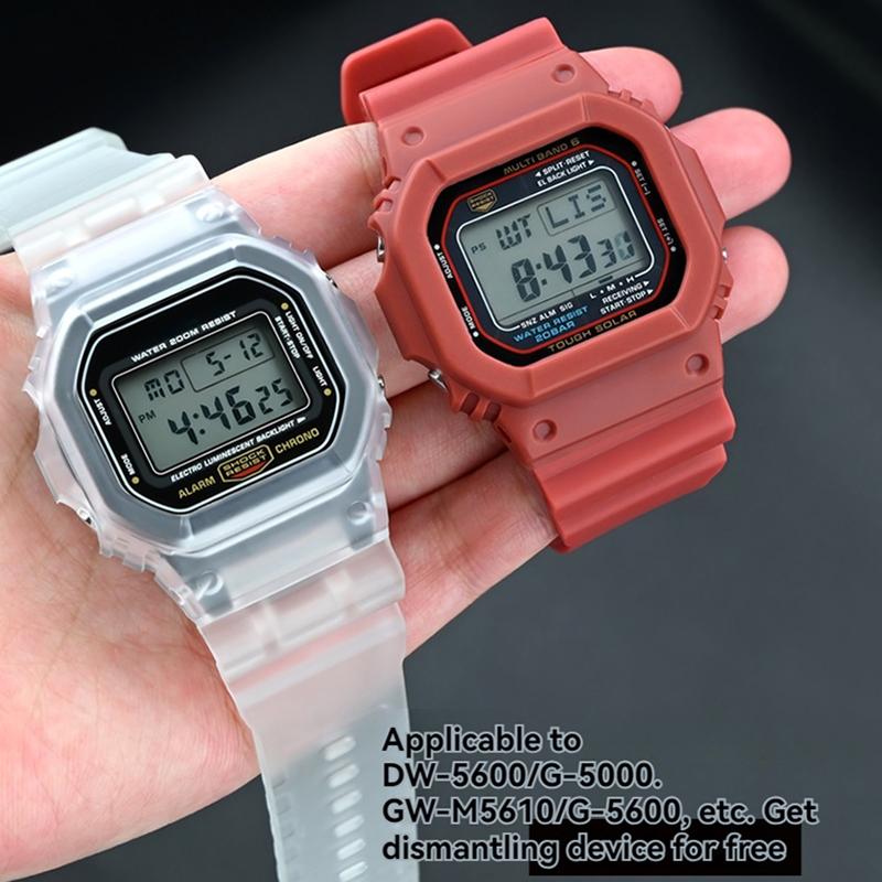 Для CASIO G-Shock DW-5600 5610 GB-5600B G-5600E GW-M5610 GLX-5600 GW-M5610 Водонепроницаемый Силиконовый Ремешок Чехол Корпус Часов