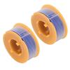 2Pcs Lawn Mower Spool Line Nylon Trimmer Accessories Replacement Fit for BOSCH ART 30 ART 30FA Blue