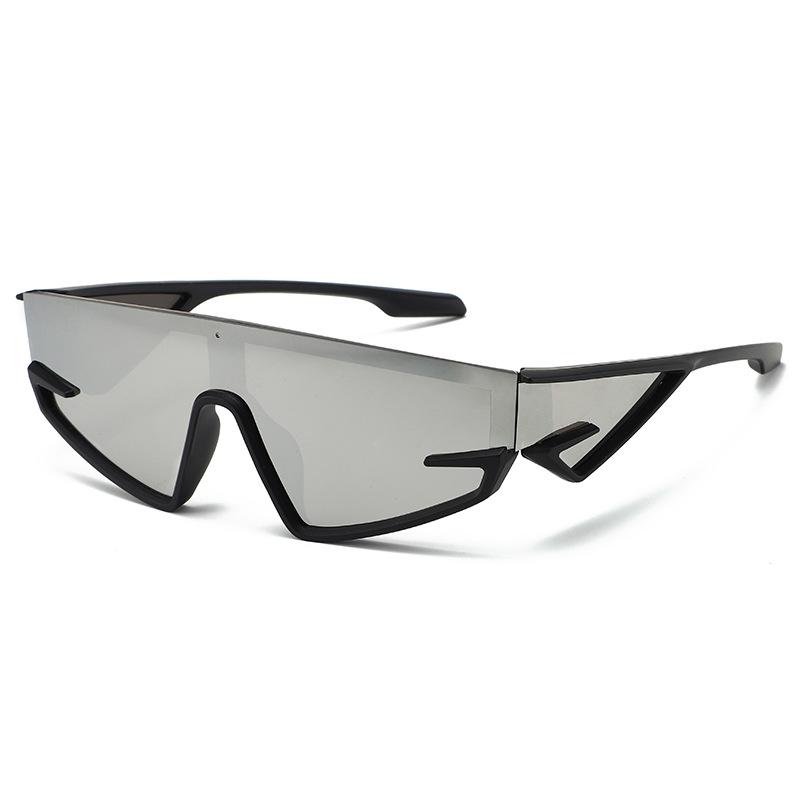 Xiaomi Futuristic Cyberpunk Wrap Around Sunglasses Unisex Y2K One Piece UV400 Sport Shades Fashion Street Party Outdoor Eyewear