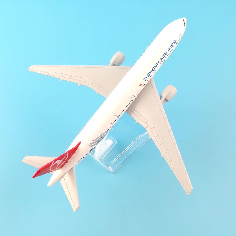 Масштаб 1/400 16 см Модель самолета Turkish Airlines Boeing 777 Самолет Литой металл Самолеты