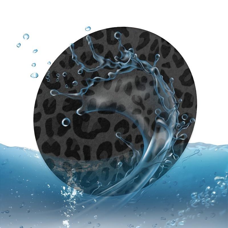 Leopard Car Coaster, Non-Slip Car Coaster, Universal Car Cup Holder Coaster, Non-Slip Heatproof Coaster, Car Accessories
