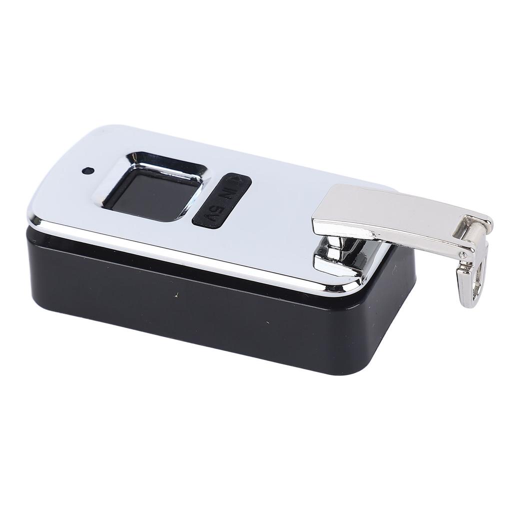 Fingerprint Lock Small Smart Electric Lock Built In Bag Luggage Suitcase Travel Aluminium Alloy