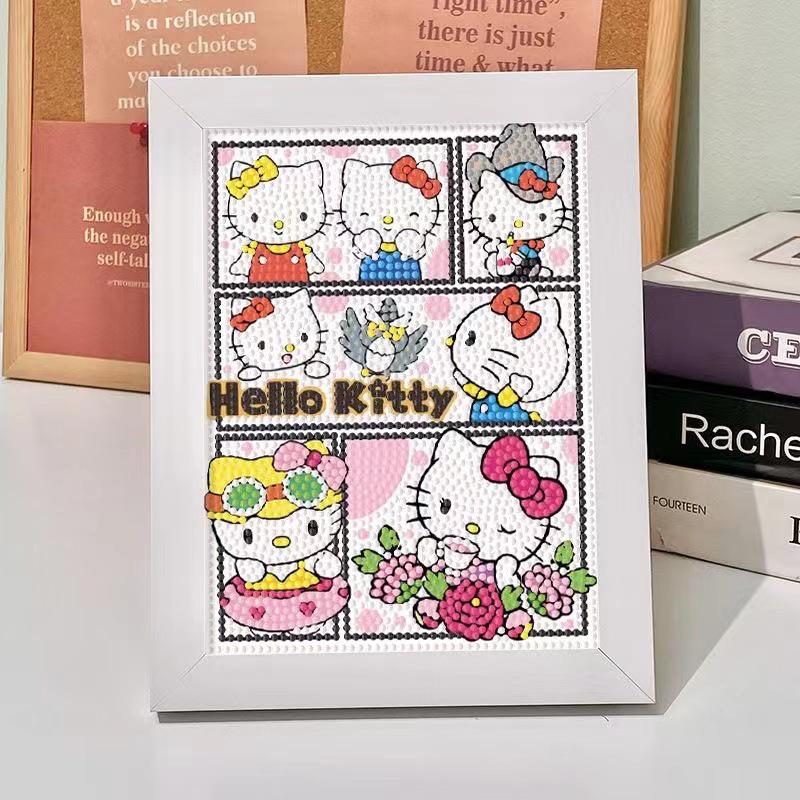 Набор для 5D-алмазной вышивки Sanrio в рамке – Образовательная игрушка для детей