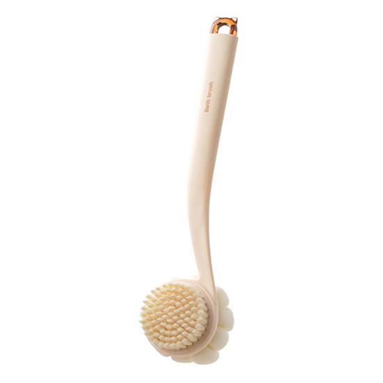 Bath Scrub Brush with Extended Anti-Slip Handle Double-Sided Back Rub Exfoliation Back Scrubber Three-dimensional Massage Brush