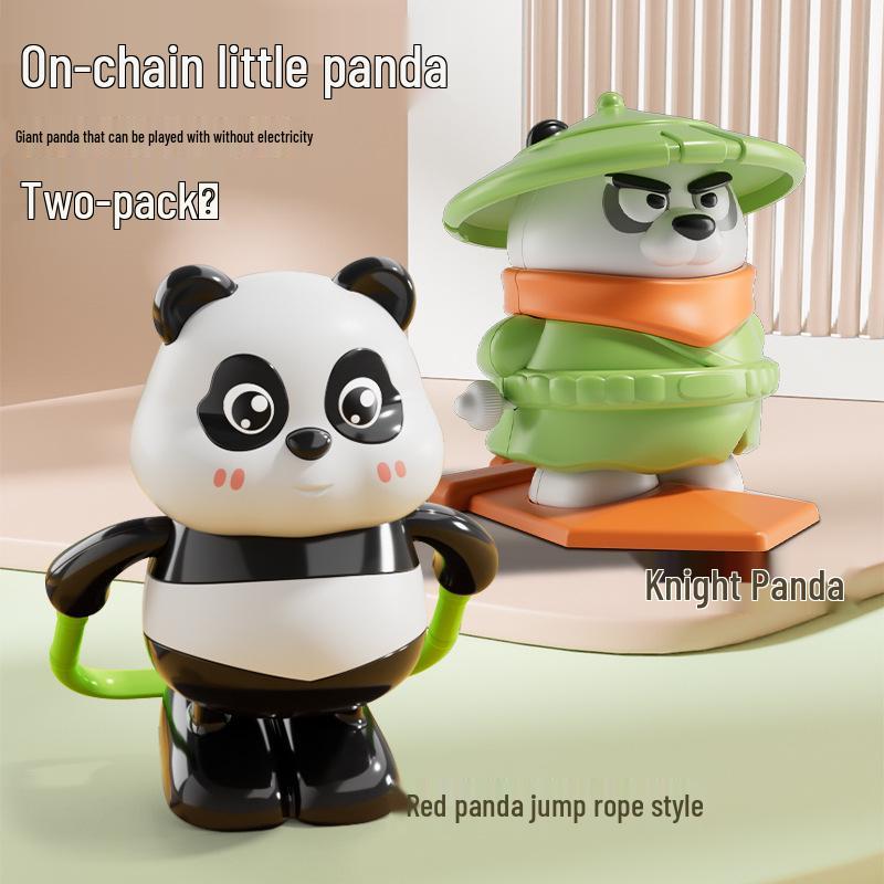Заводная катающаяся панда - Шатающаяся мультяшная фигурка животного для детей