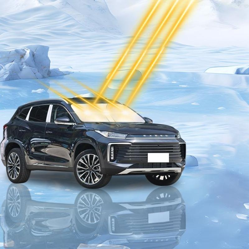 Для Exeed TXL LX VX RX Автомобильный солнцезащитный козырек на лобовое стекло Блокирует УФ-лучи Отражатель Автомобильный козырек на окно Защитная крышка Складной зонт 1 шт.