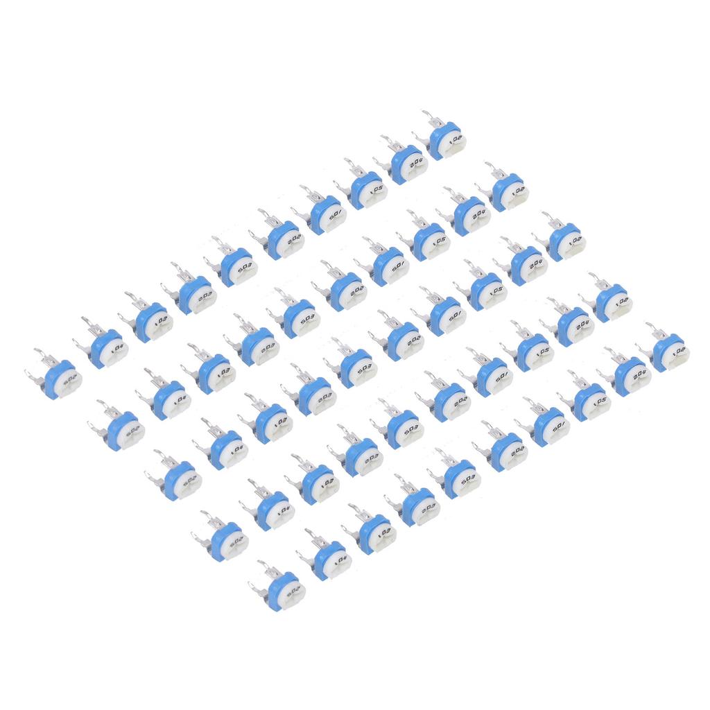 100 шт. переменный резистор 10 значений 500R до 1M RM065 синий белый подстроечный потенциометр ассортимент